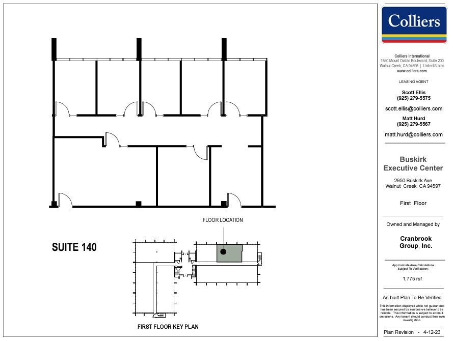 2950 Buskirk Ave, Walnut Creek, CA à louer Plan d’étage– Image 1 sur 1