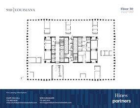 910 Louisiana St, Houston, TX à louer Plan d’étage– Image 1 sur 1