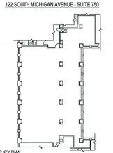 122 S Michigan Ave, Chicago, IL à louer Plan d’étage– Image 1 sur 1