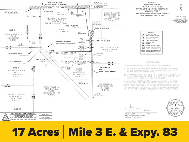 Mile 3 E. & Expressway 83 Expy, Mercedes, TX à vendre - Aérien – Image 3 sur 3