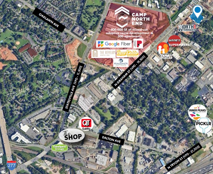 2300 N Graham St, Charlotte, NC à louer - Photo principale – Image 1 sur 2