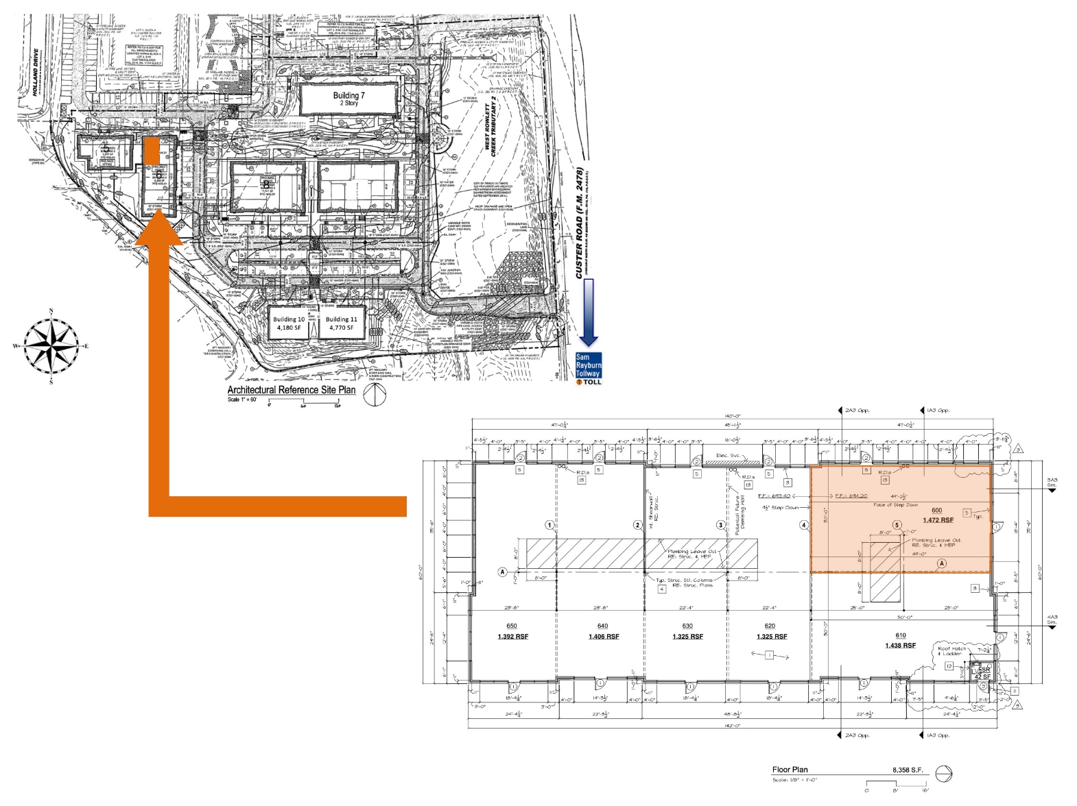 7101 Custer Rd, Frisco, TX à louer Plan d’étage– Image 1 sur 1