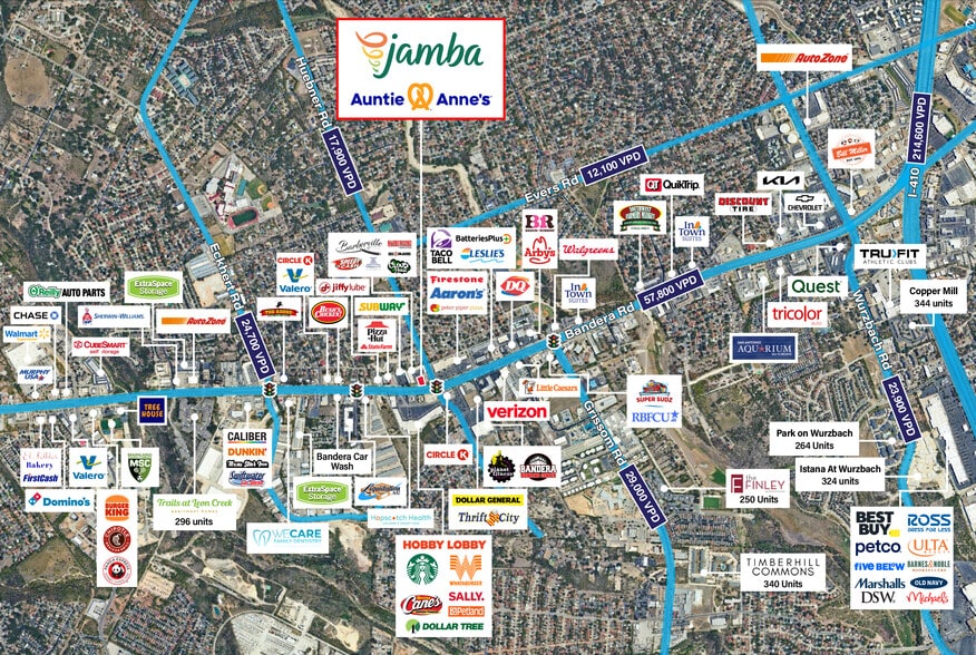 7003 Bandera Rd, San Antonio, TX à vendre - Aérien – Image 2 sur 5