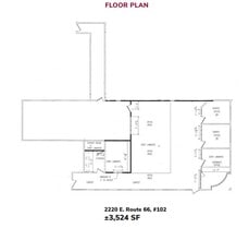 2200 E Route 66, Glendora, CA à louer Plan d’étage– Image 2 sur 2