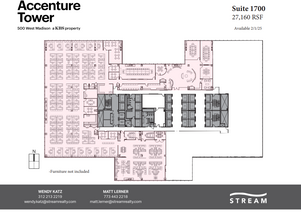 500 W Madison St, Chicago, IL à louer Plan d’étage– Image 1 sur 1