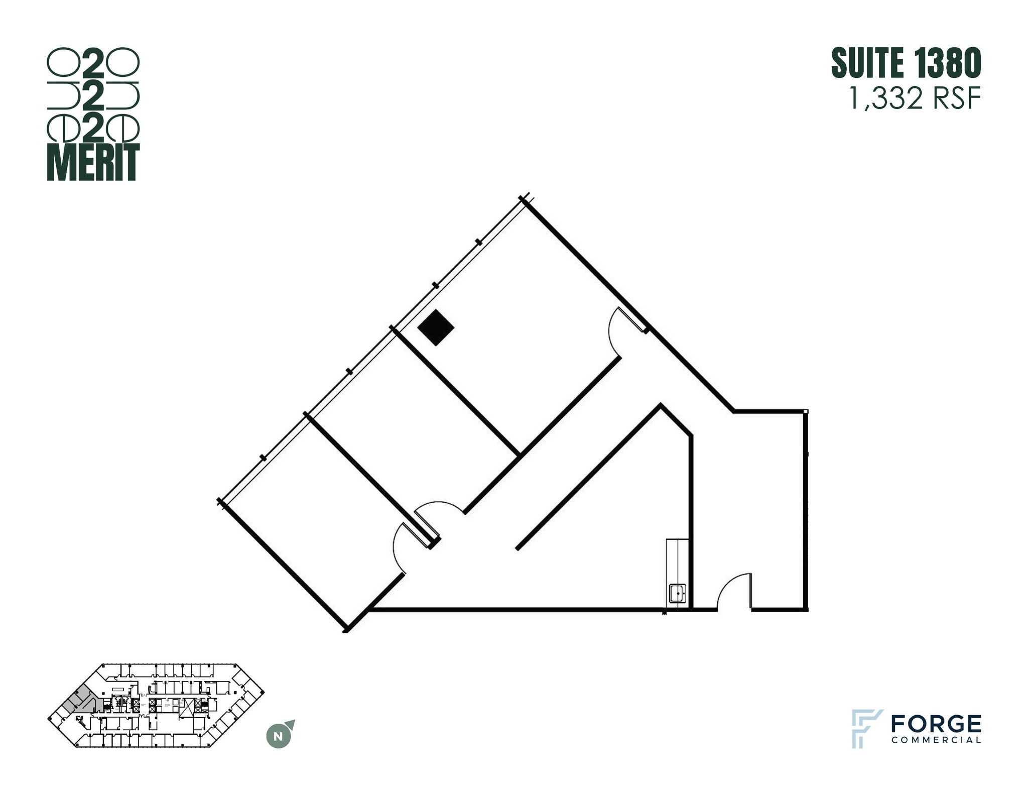 12221 Merit Dr, Dallas, TX à louer Plan d’étage– Image 1 sur 1