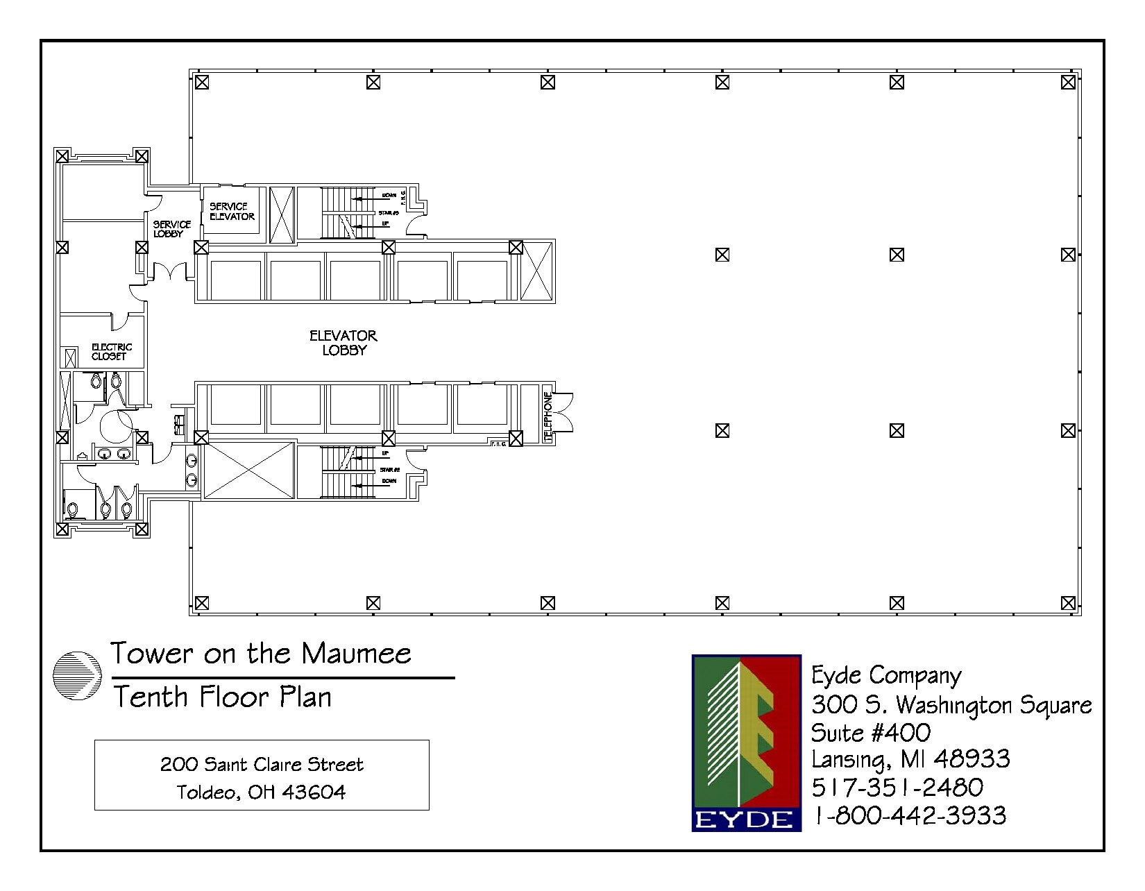 200 N Saint Clair St, Toledo, OH à louer Plan d’étage– Image 1 sur 1