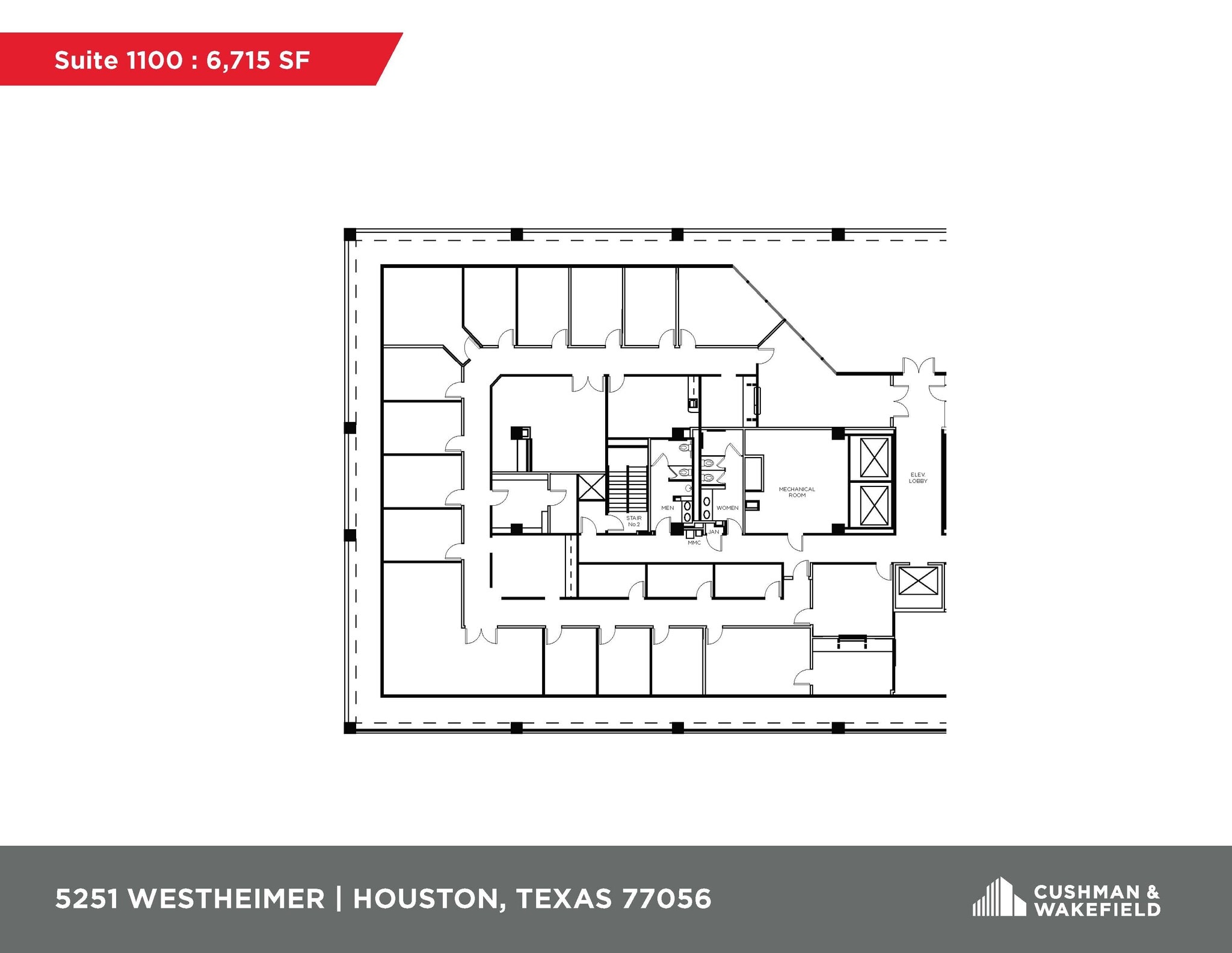 5251 Westheimer Rd, Houston, TX à louer Plan d’étage– Image 1 sur 1