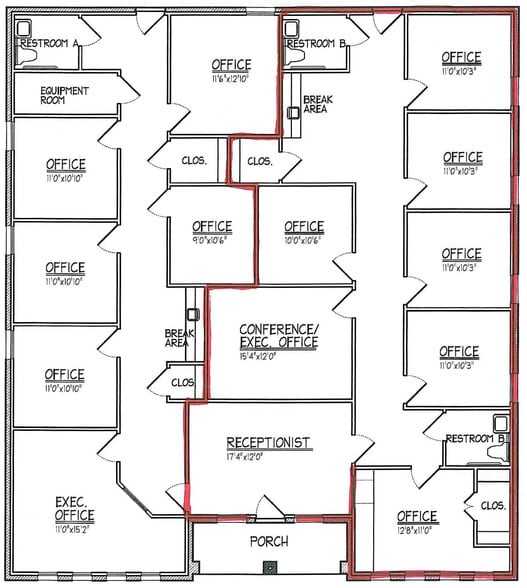 2217 Martin Dr, Bedford, TX à louer - Plan d’étage – Image 3 sur 9
