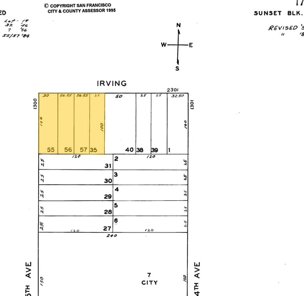 2337-2345 Irving St, San Francisco, CA à louer - Plan cadastral – Image 3 sur 3