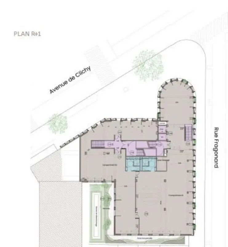 Bureau dans Paris à louer Plan d’étage– Image 1 sur 3