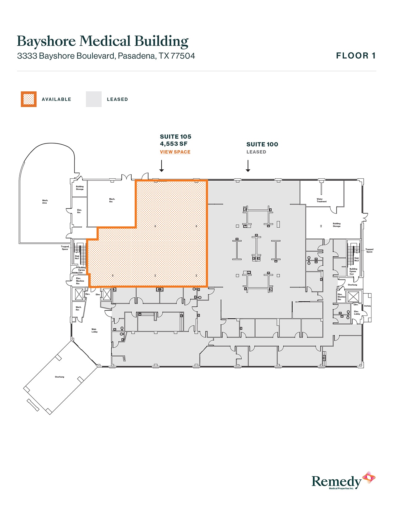 3333 Bayshore Blvd, Pasadena, TX à louer Plan d’étage– Image 1 sur 1