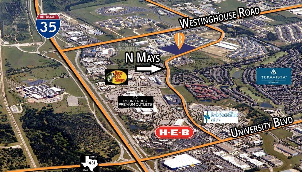 N Mays & Boselli Way, Georgetown, TX à vendre - Aérien – Image 3 sur 3