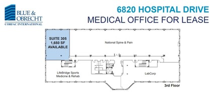 6820 Hospital Dr, Rosedale, MD à louer Plan d’étage– Image 2 sur 2