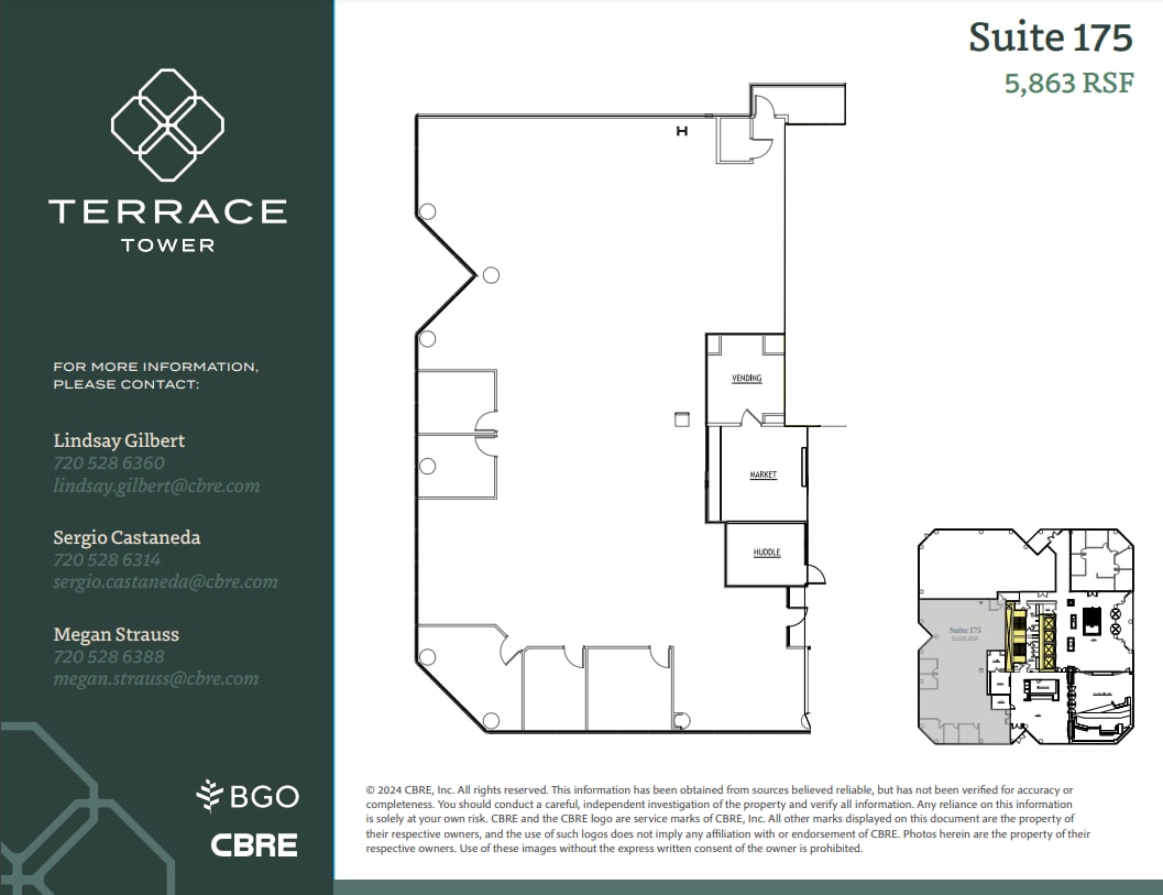 5619 Dtc Pky, Greenwood Village, CO à louer Plan d’étage– Image 1 sur 1