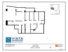 1706 W Sunset Blvd, Los Angeles, CA à louer Plan de site– Image 1 sur 1