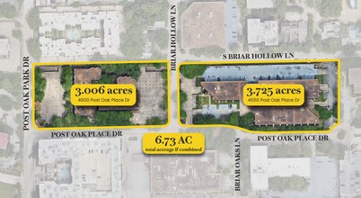 4600 Post Oak Place Dr, Houston, TX - Vue aérienne  vue de carte - Image1