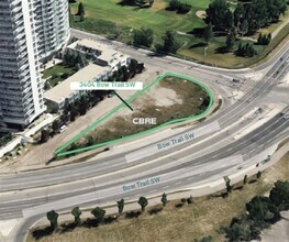 3404 Bow Trl SW, Calgary, AB - Vue aérienne vue de carte