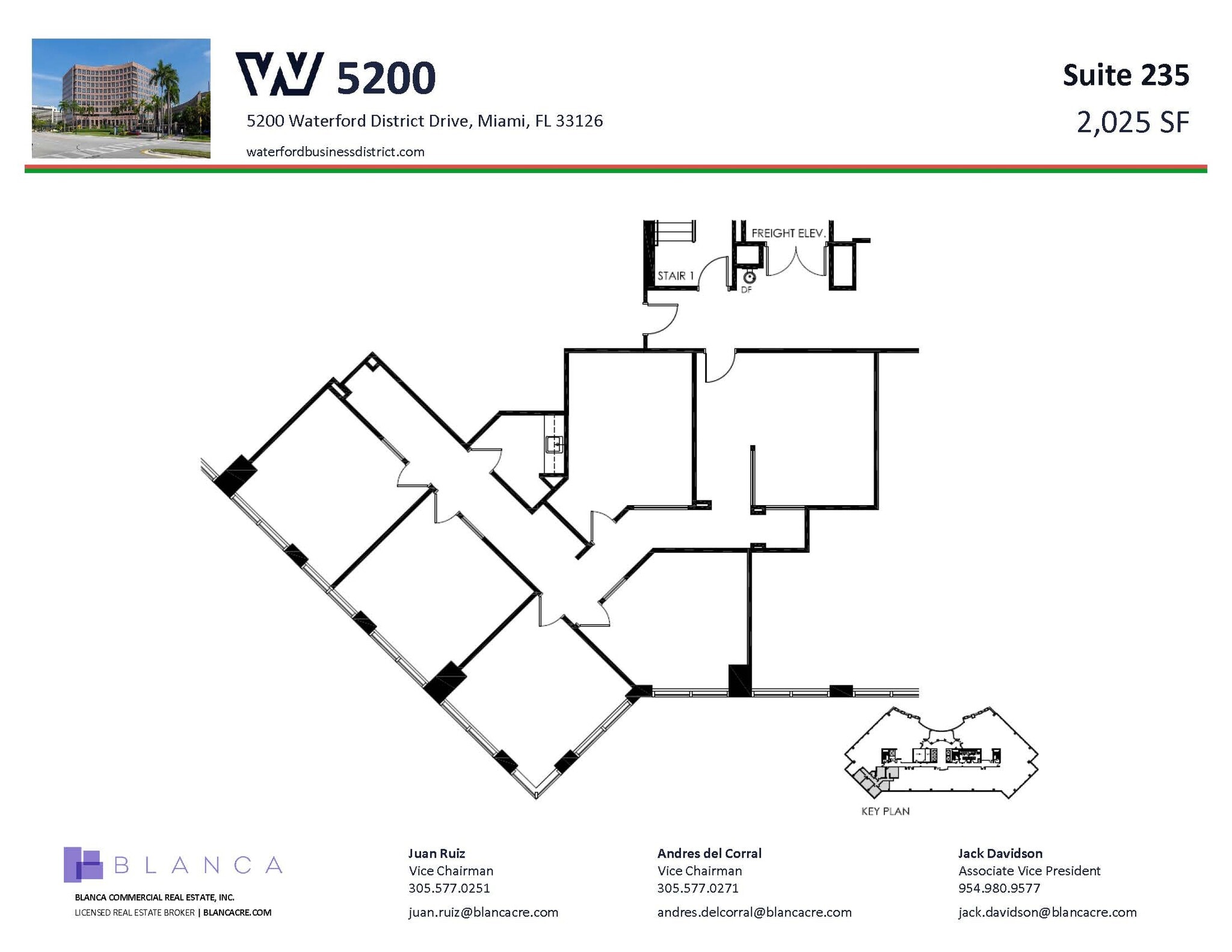 5200 Waterford District Dr, Miami, FL à louer Plan d’étage type– Image 1 sur 1