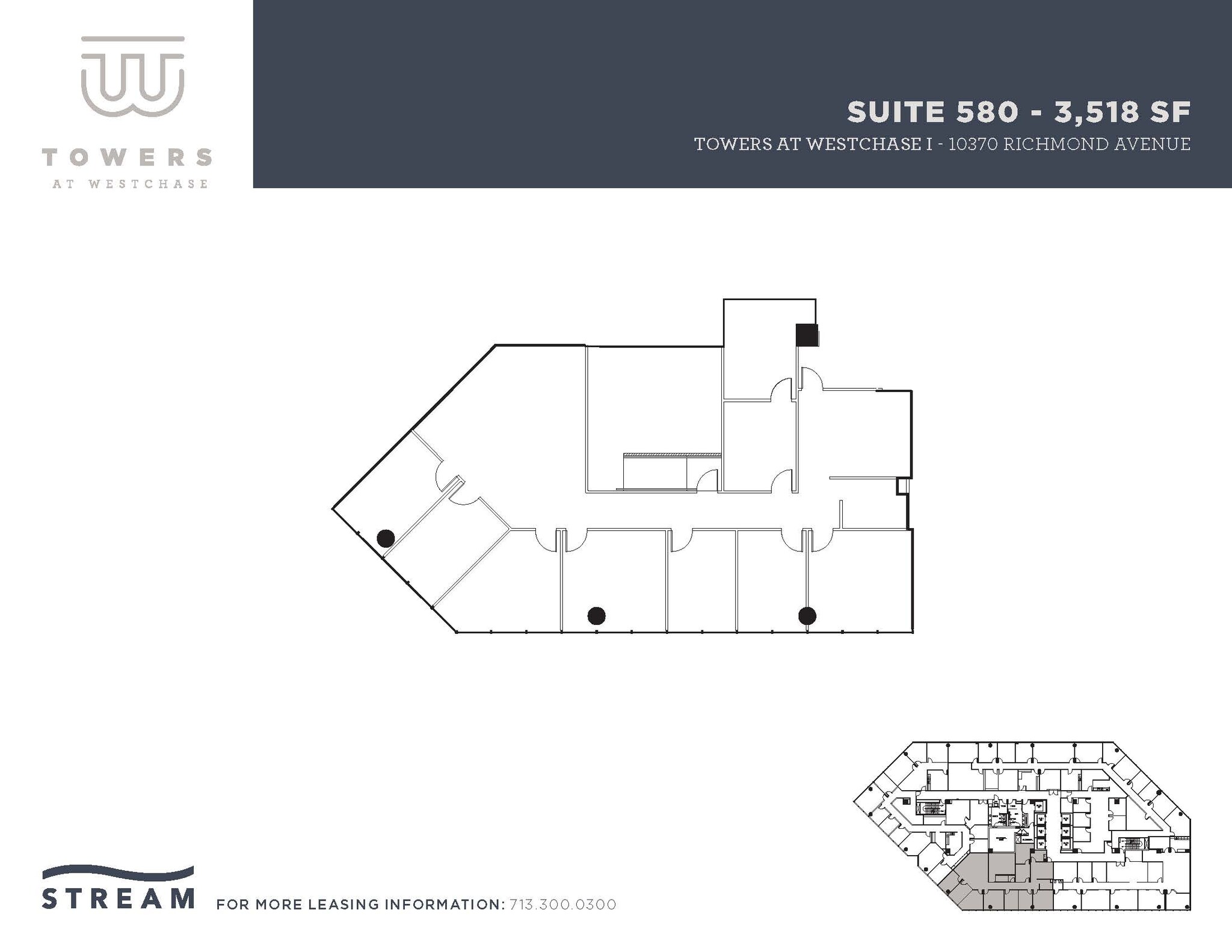 10370 Richmond Ave, Houston, TX à louer Plan d’étage– Image 1 sur 3