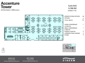 500 W Madison St, Chicago, IL à louer Plan d’étage– Image 1 sur 1