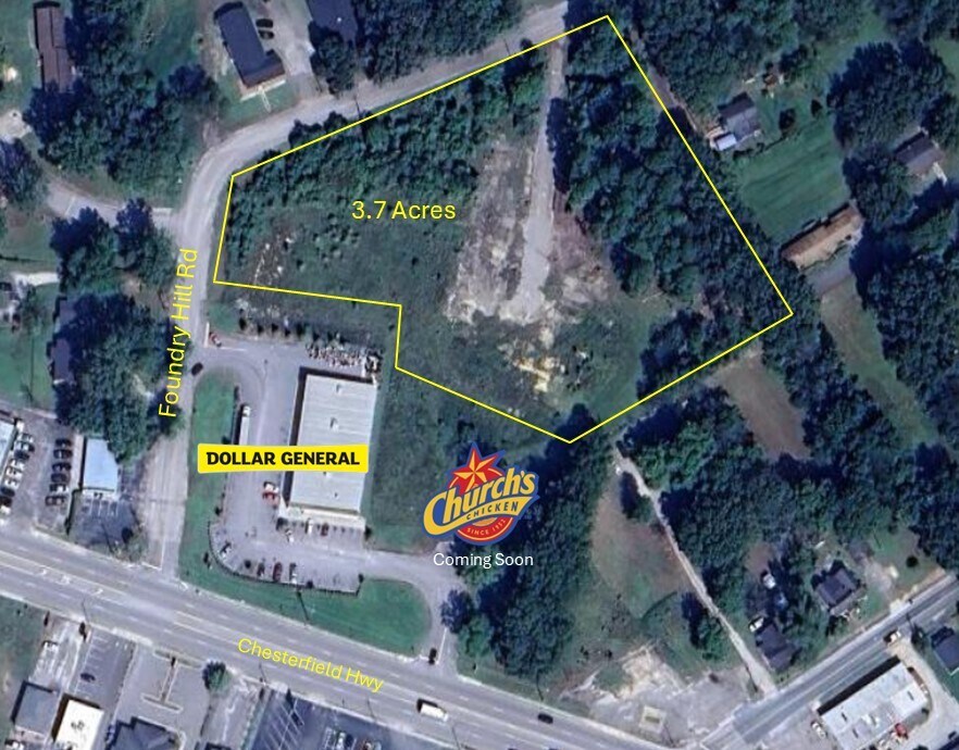 114 Chesterfield Hwy, Cheraw, SC à vendre Aérien– Image 1 sur 3