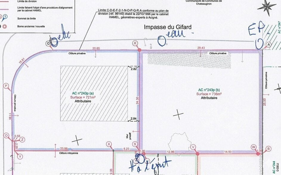 Terrain dans Domloup à vendre - Plan de site – Image 2 sur 2