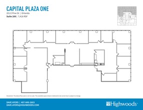 201 E Pine St, Orlando, FL à louer Plan de site– Image 1 sur 1