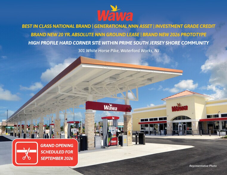 301 Old White Horse Pike, Waterford Works, NJ à vendre - Photo principale – Image 1 sur 3