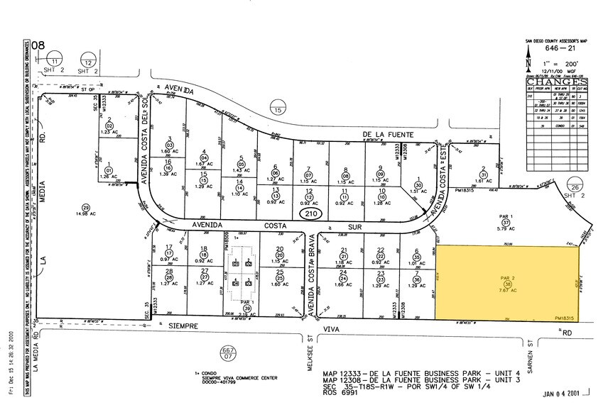 8830 Siempre Viva Rd, San Diego, CA à louer - Plan cadastral – Image 2 sur 8