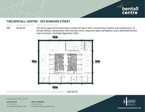 555 Burrard St, Vancouver, BC à louer Plan d’étage– Image 1 sur 1