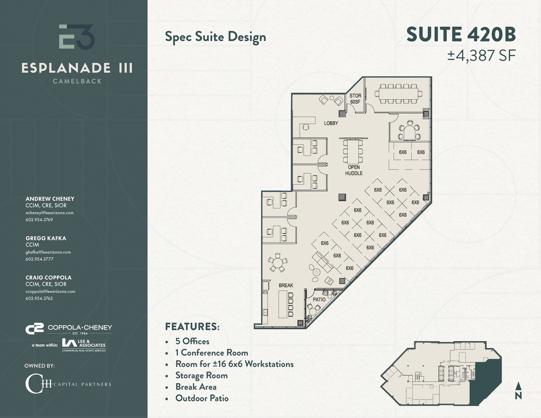 2415 E Camelback Rd, Phoenix, AZ à louer Plan d’étage– Image 1 sur 1