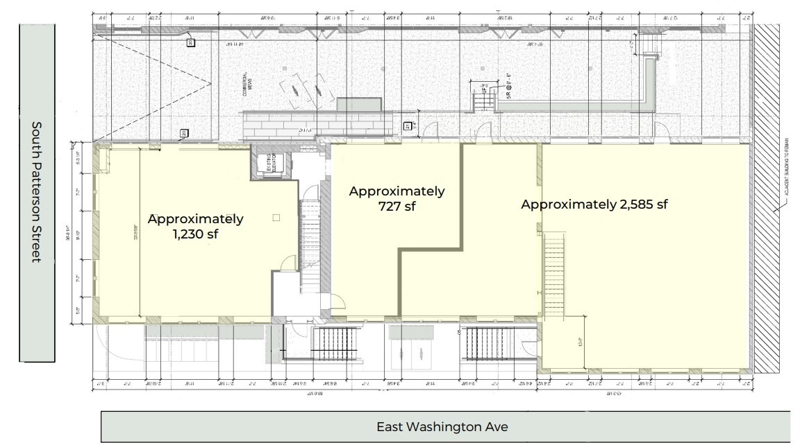 849 E Washington Ave, Madison, WI à louer Plan d’étage– Image 1 sur 3