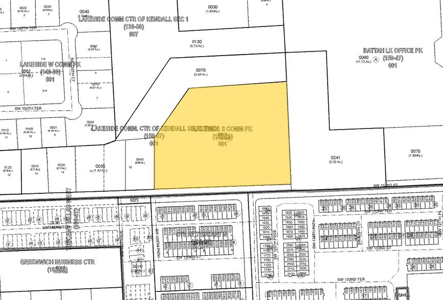 12905 SW 132nd St, Miami, FL à vendre - Plan cadastral – Image 2 sur 26
