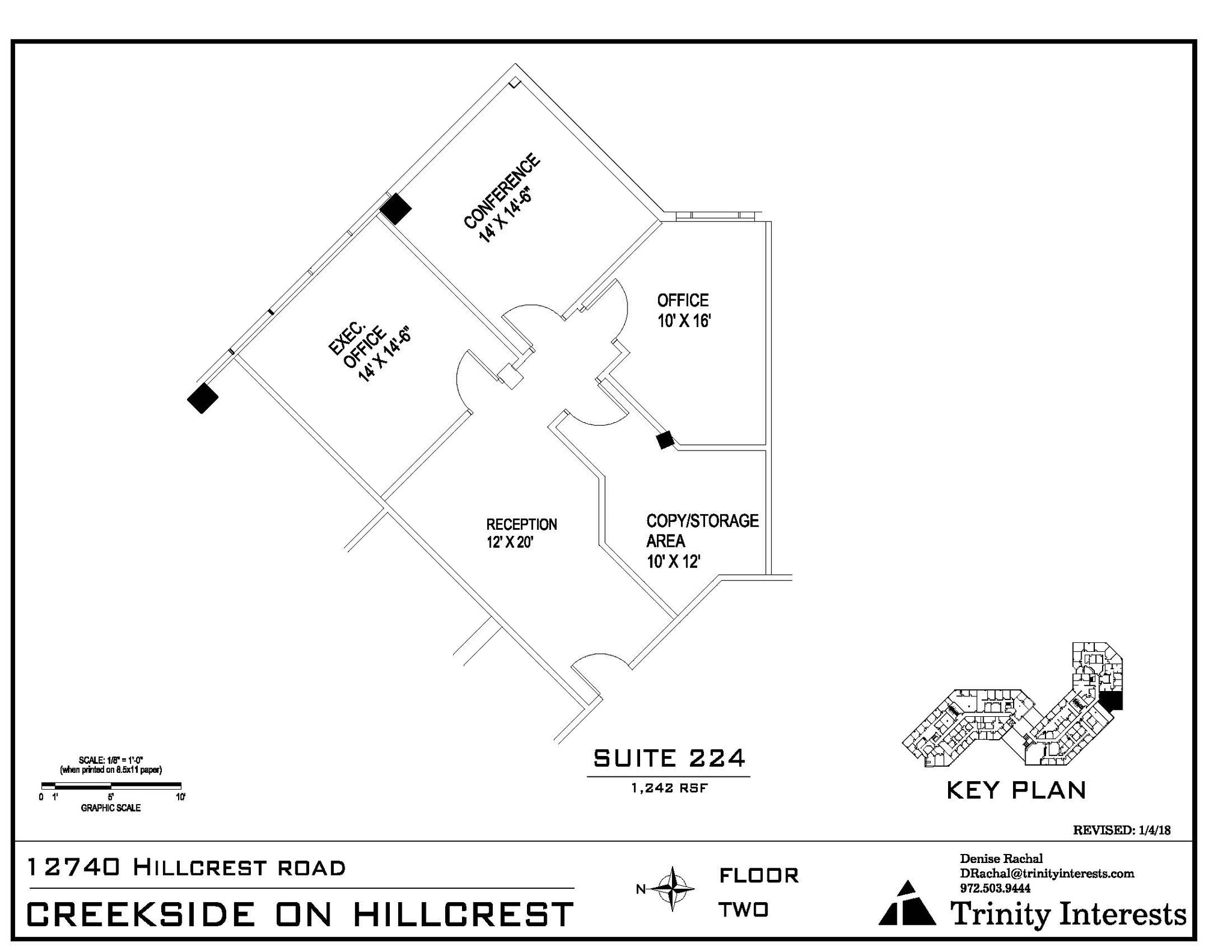 12740 Hillcrest Rd, Dallas, TX à louer Plan d’étage– Image 1 sur 1