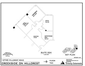 12740 Hillcrest Rd, Dallas, TX à louer Plan d’étage– Image 1 sur 1