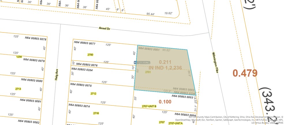2701 Wilmington Pike, Kettering, OH à vendre - Plan de site – Image 2 sur 2