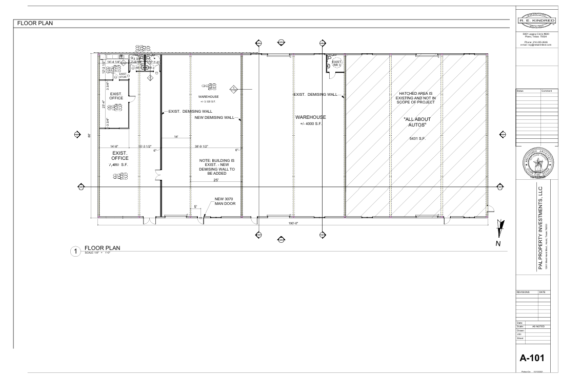 1261 W Hurst Blvd, Hurst, TX à louer Plan d’étage– Image 1 sur 1