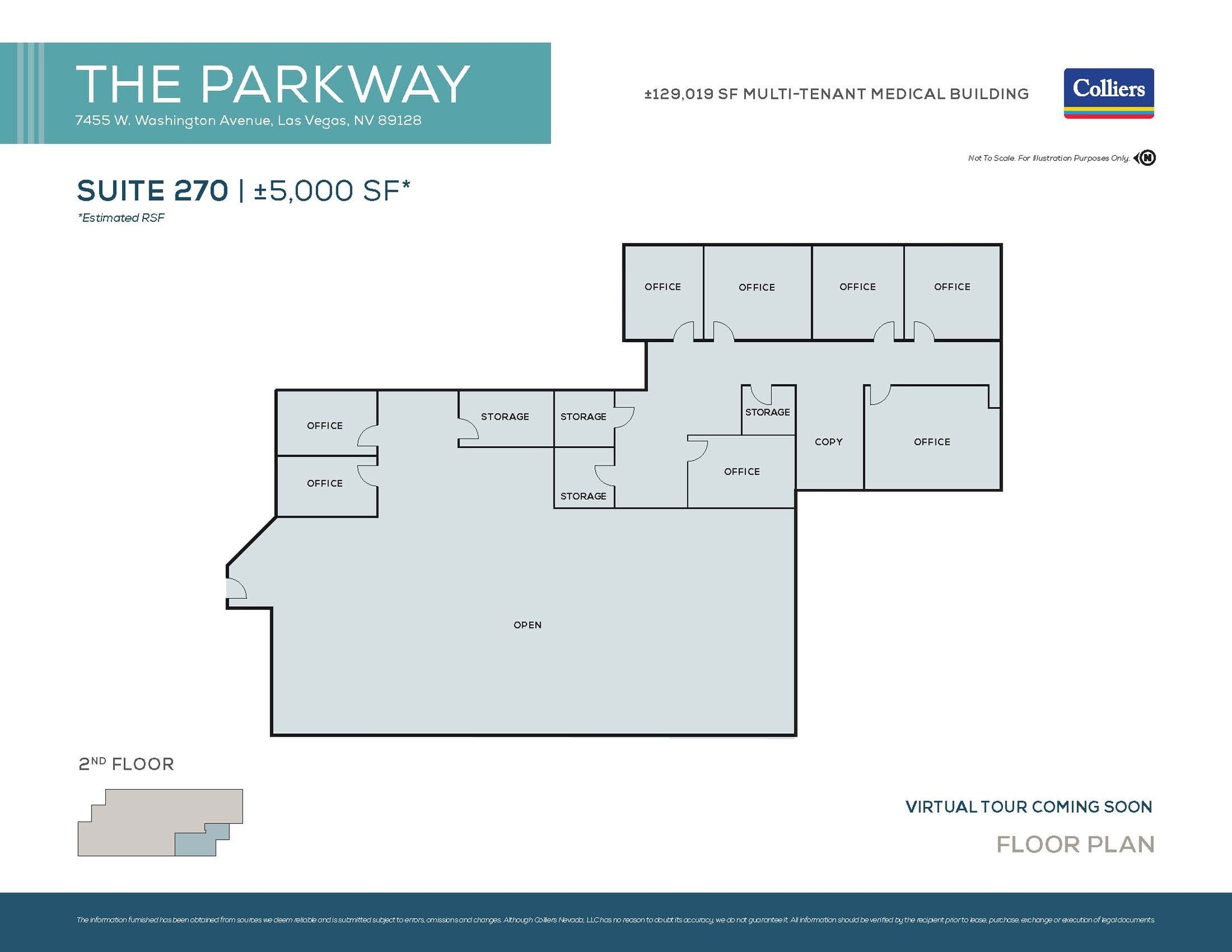 7455 W Washington Ave, Las Vegas, NV à louer Plan d’étage– Image 1 sur 1