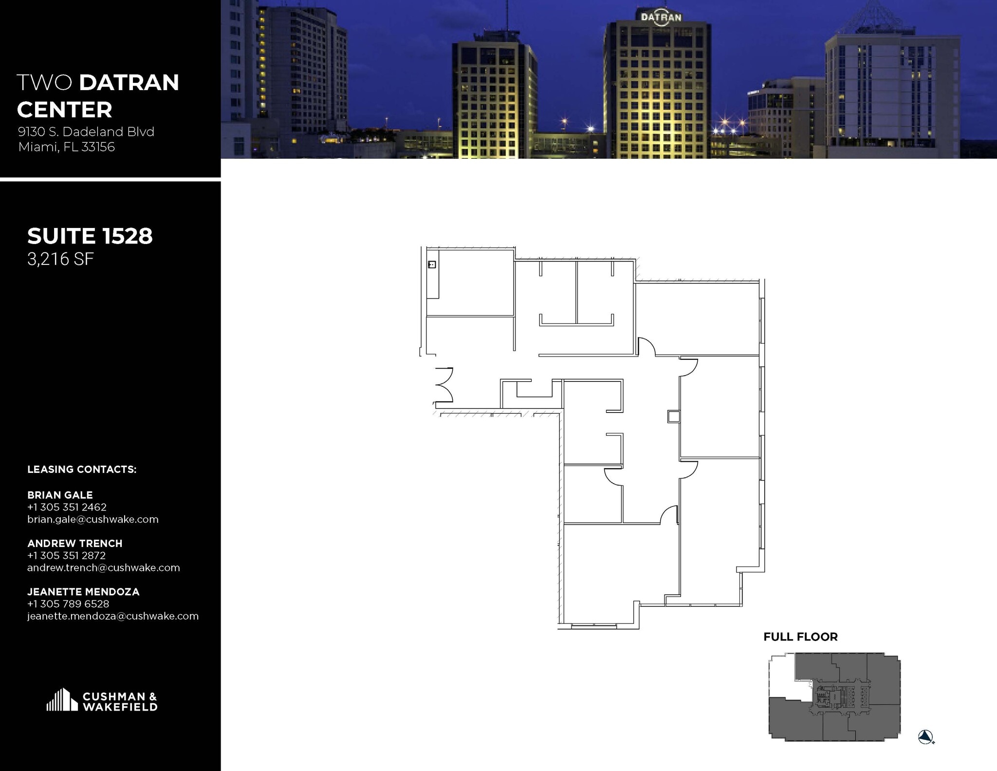 9130 S Dadeland Blvd, Miami, FL à louer Plan d’étage– Image 1 sur 1