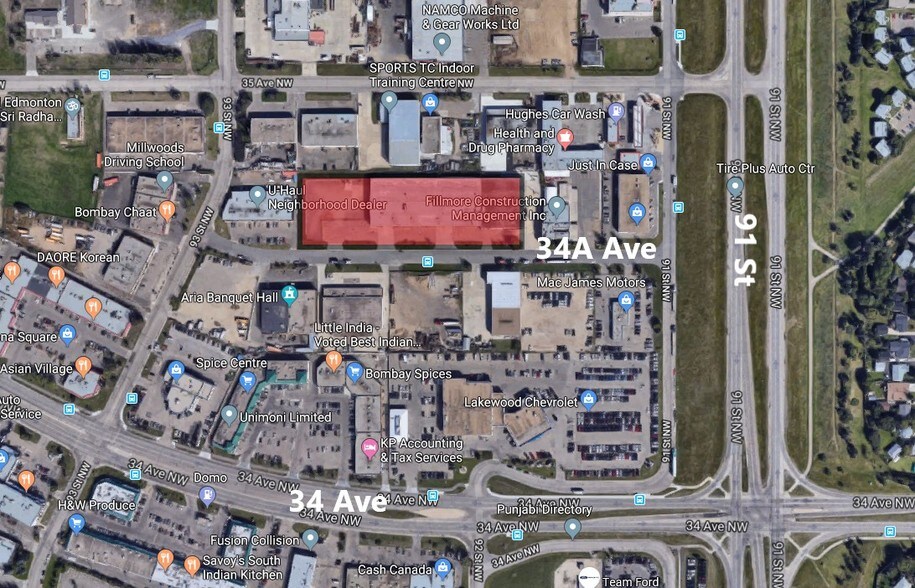 9118-9190 34A Ave NW, Edmonton, AB à vendre - Aérien – Image 2 sur 10