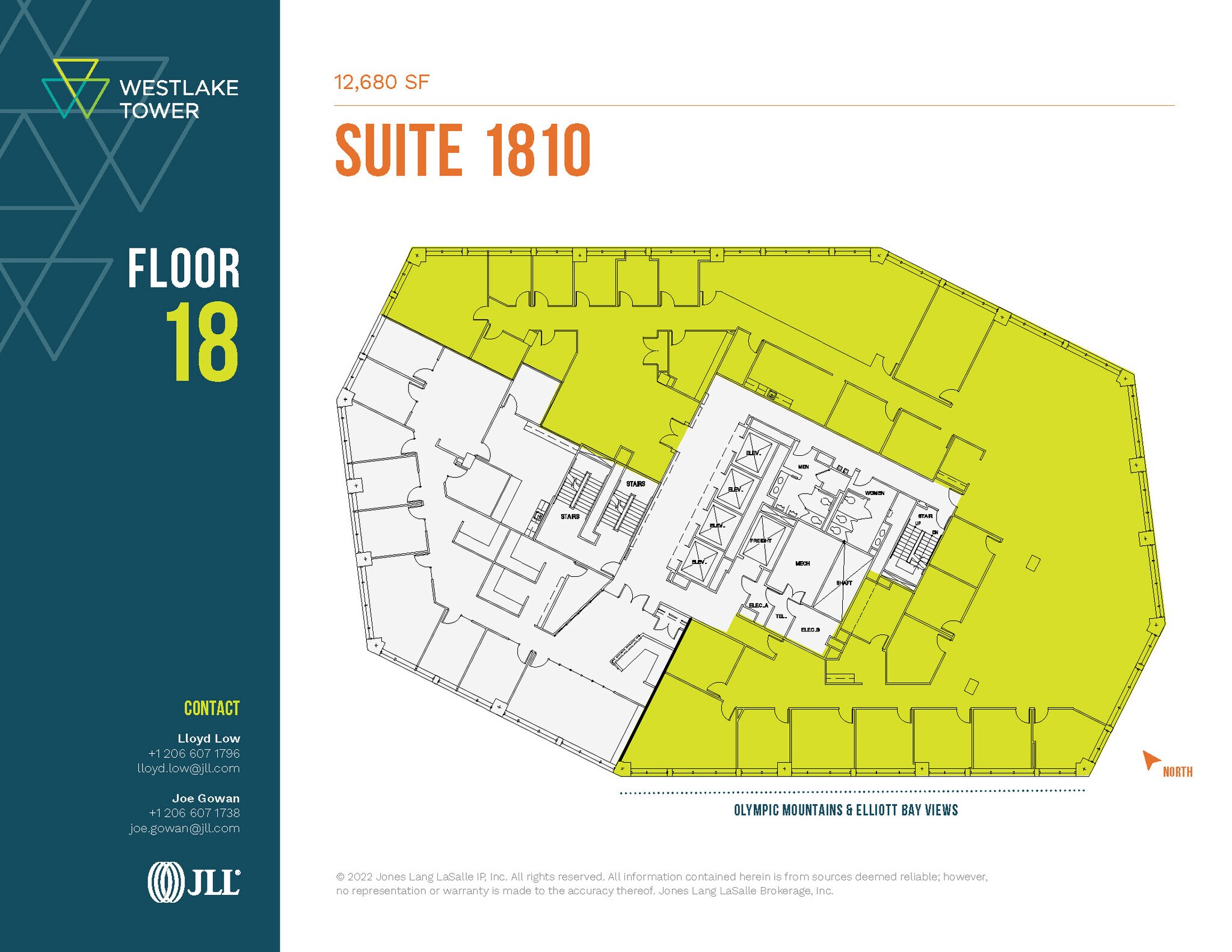 1601 5th Ave, Seattle, WA à louer Plan d’étage– Image 1 sur 1