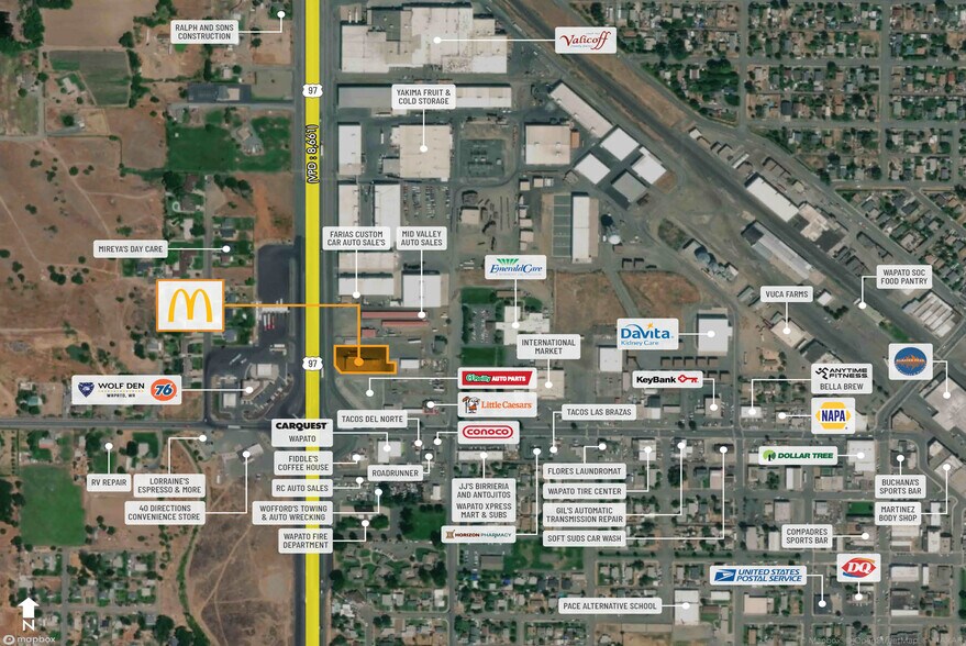 105 N Frontage Rd, Wapato, WA à vendre - Photo de l’immeuble – Image 2 sur 8