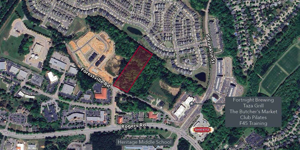 601 Forestville Rd, Wake Forest, NC à vendre Aérien– Image 1 sur 3