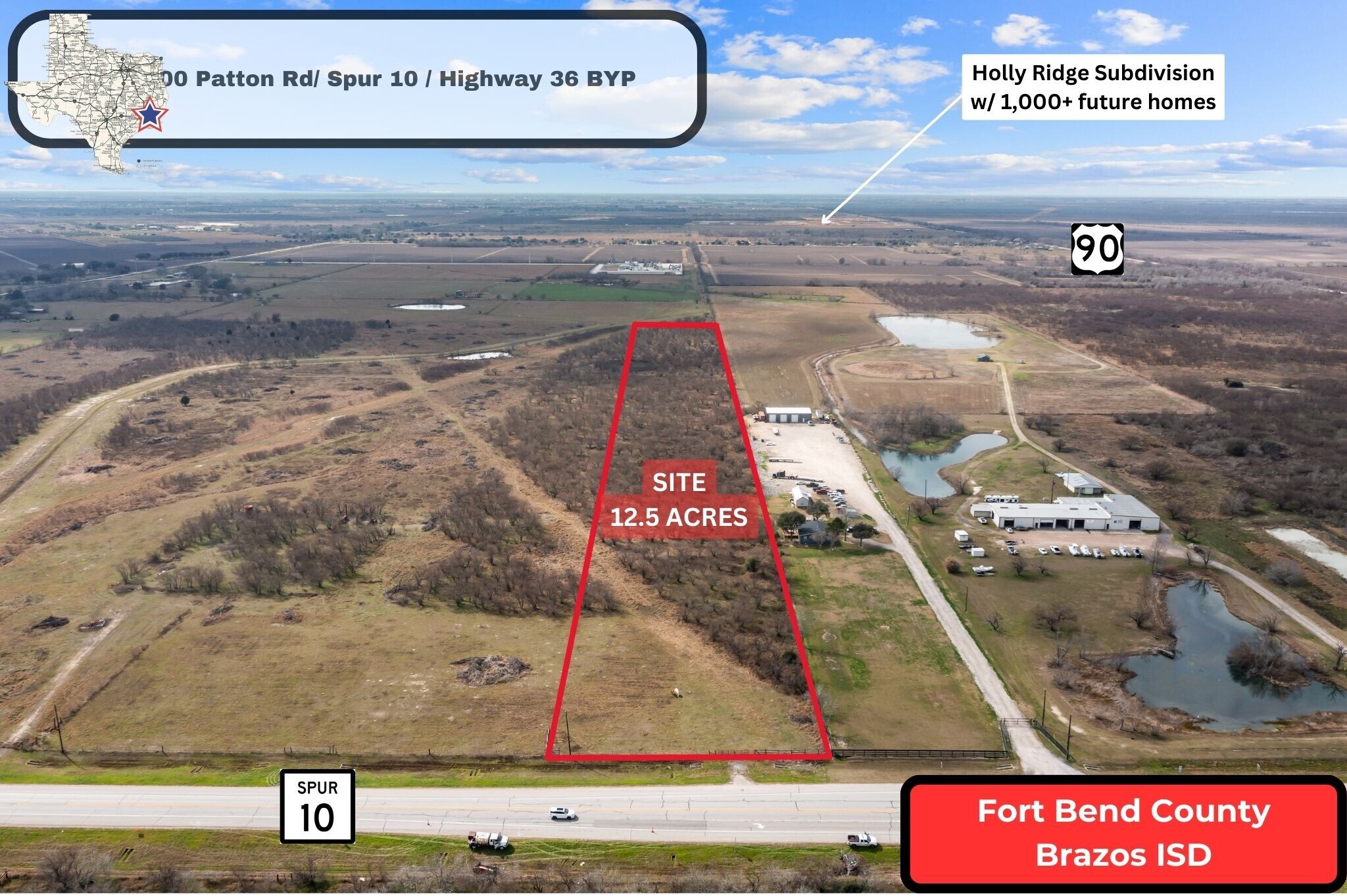 00 Patton Road / Spur 10 / Highway 36 byp, Rosenberg, TX à vendre Photo principale– Image 1 sur 20