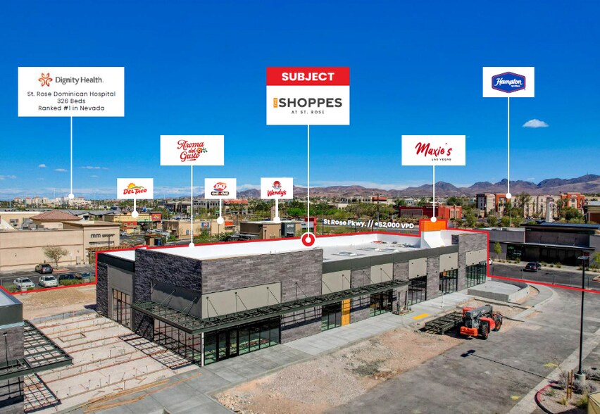 The Shoppes at St. Rose portefeuille de 2 biens à vendre sur LoopNet.fr - Aérien – Image 3 sur 10