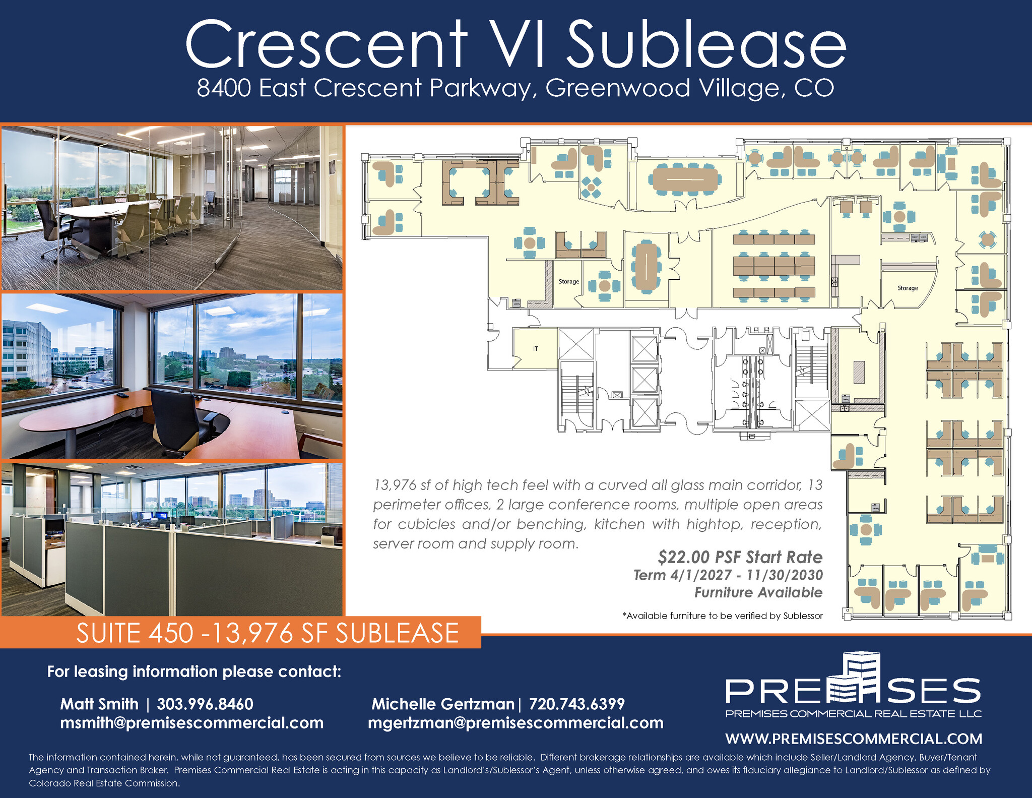 8400 E crescent Pky, Greenwood Village, CO à louer Plan d’étage– Image 1 sur 10
