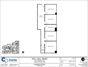 5310 Harvest Hill Rd, Dallas, TX à louer Plan d’étage– Image 1 sur 5