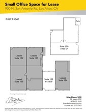 900 N San Antonio Rd, Los Altos, CA à louer Plan d’étage– Image 2 sur 2