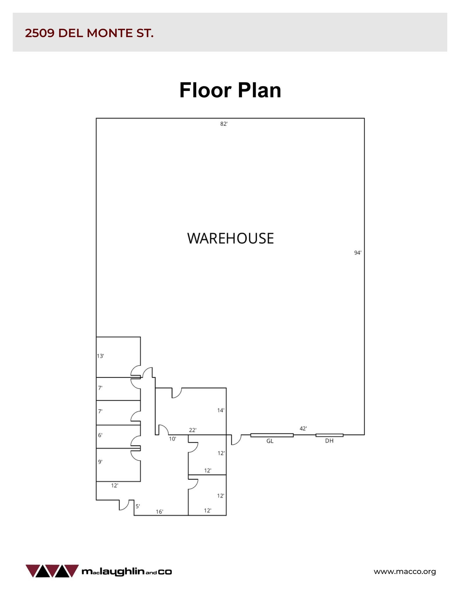 2501-2511 Del Monte St, West Sacramento, CA à louer Plan de site– Image 1 sur 2